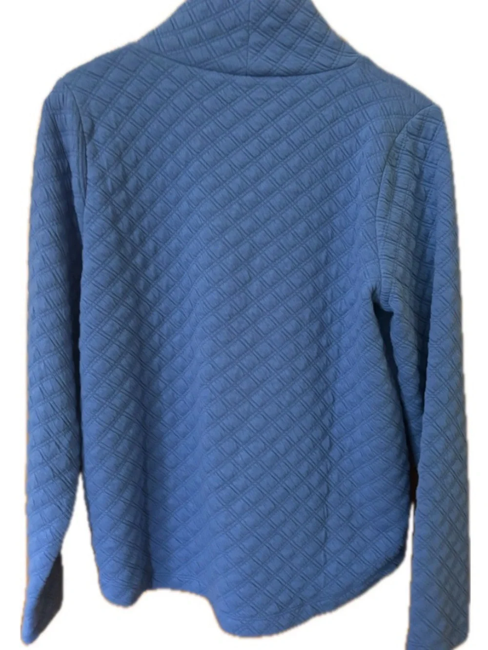 NWT J.Crew Quilted Turtleneck Sweater Soft Blue M- Retail: $89.50